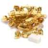 Zazers Gold Foiled Peach Chewy Candy: 1LB Bag -Candy Store zazers gold foiled peach chewy candy 1lb bag candy warehouse 1